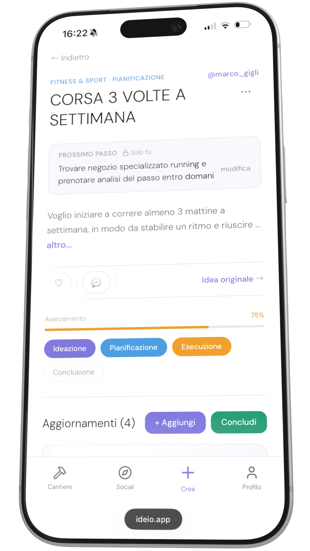 Ideio — Il Percorso